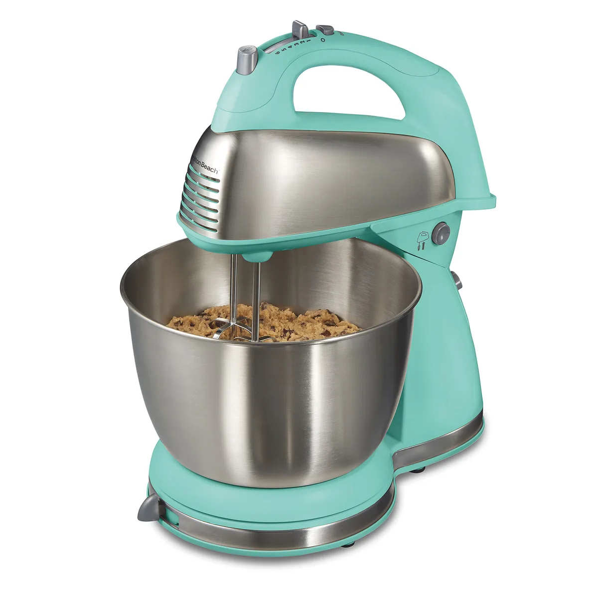 Hamilton Beach Hamilton Beach 64658 4 Qt 6 Speed Stand Mixer Aqua Blue — product photo