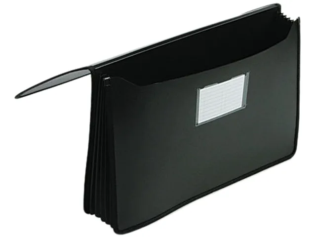 Smead Smead 71510 Premium 5.25 Inch Expansion Wallet Poly Legal Black accessory — product photo