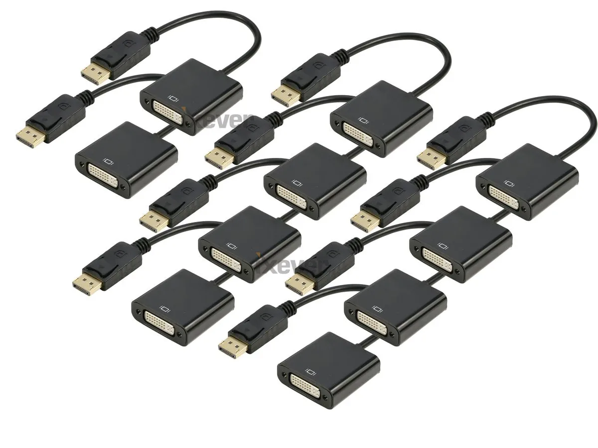 iXever iXever DisplayPort 1.2 to DVI adapter 10 pack — product photo