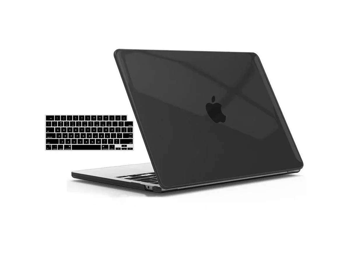 BONAEVER BONAEVER MacBook Air 13.6 inch Case M4 M3 M2 2025 2024 2023 2022 Black — product photo