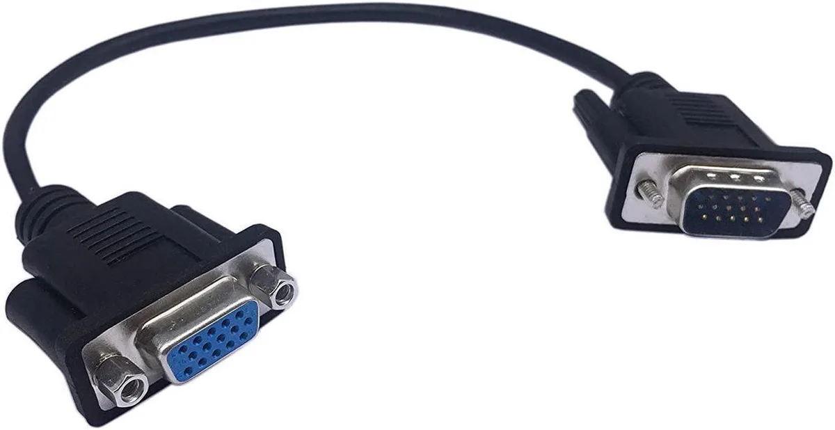 Vszerda Vszerda 1ft VGA SVGA 15 Pin HD15 Male to Female Adapter Extension Cable — product photo