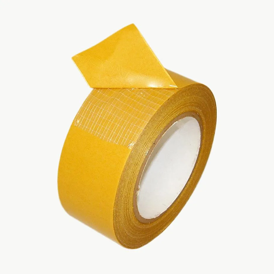 J.V. Converting Company, Inc. J.V. Converting Company, Inc. Double-Sided Scrim Tape Heavy Duty 3 in 72mm x 75 ft Clear — product photo