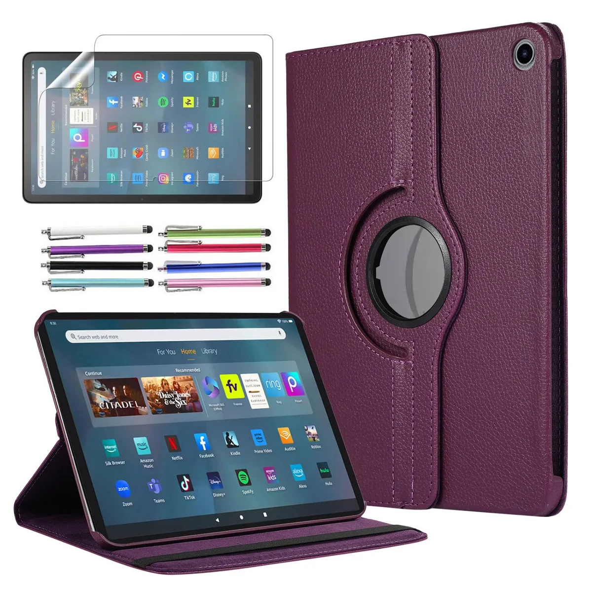 anicestore anicestore 11" Tablet Case Purple 360° Rotating Stand 2023 13th Gen — product photo