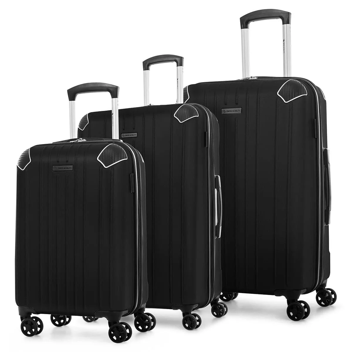 Bugatti Bugatti Swiss Mobility PVG 3-Piece Luggage Set Black — product photo