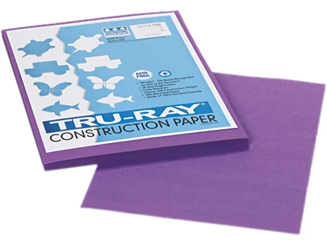 Pacon Pacon 103009 Tru-Ray Construction Paper 76 lb 9 x 12 Violet 50 Sheets — product photo