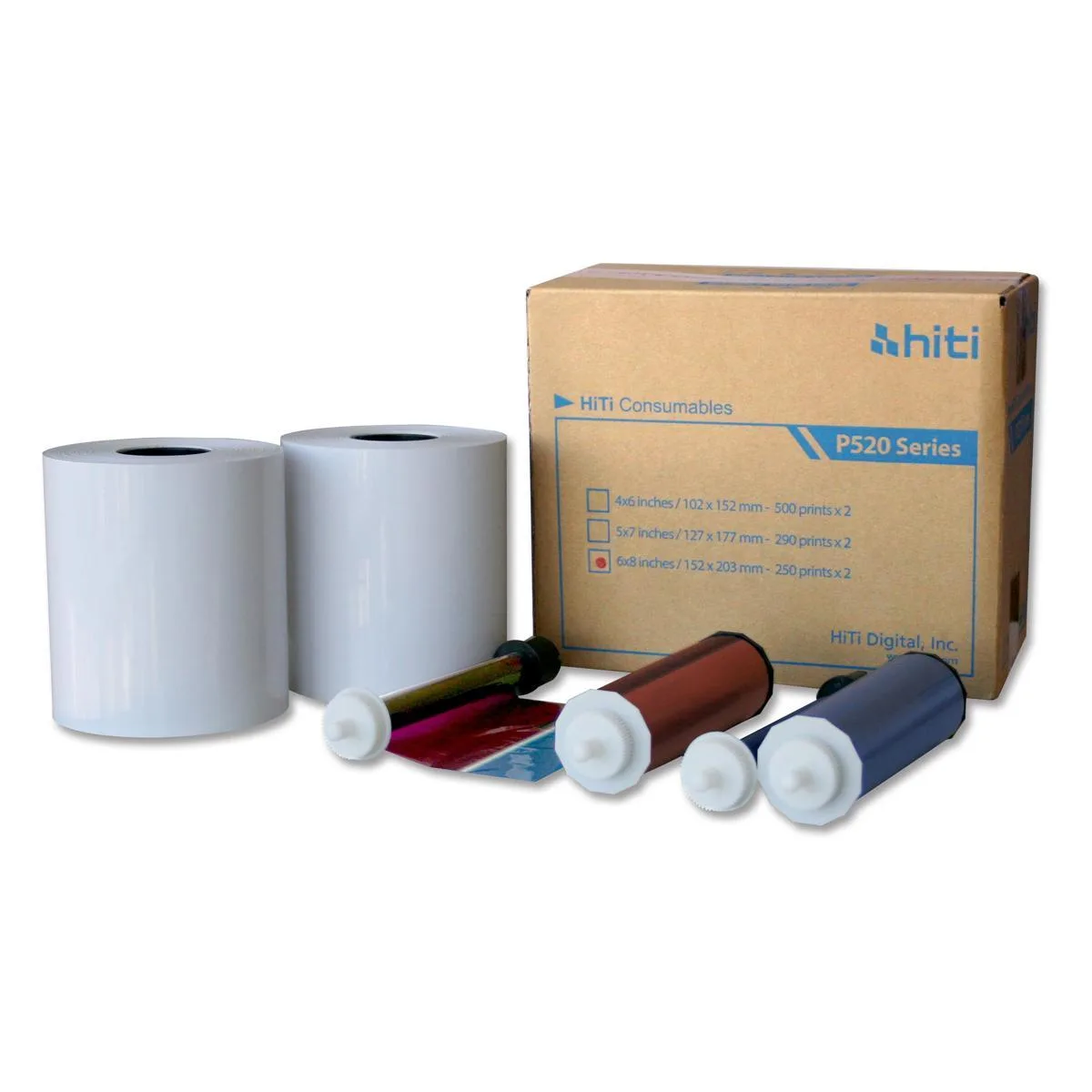 HiTi Digital, Inc. HiTi Digital, Inc. 6x8" Ribbon & Paper Case for P520 Photo Printers, 500 Prints — product photo