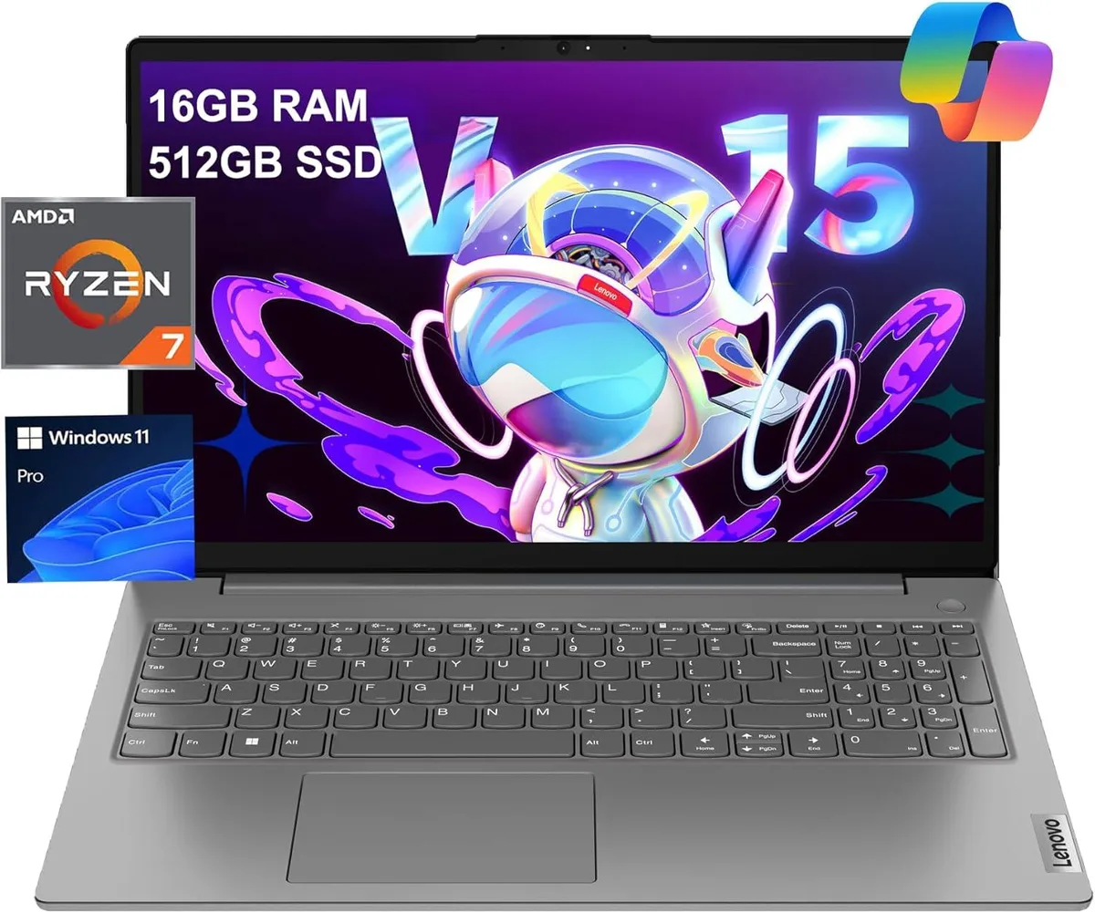 Lenovo Lenovo V15 Gen 4 custom laptop AMD Ryzen 7 7730U 16GB 512GB 15.6 FHD Grey — product photo
