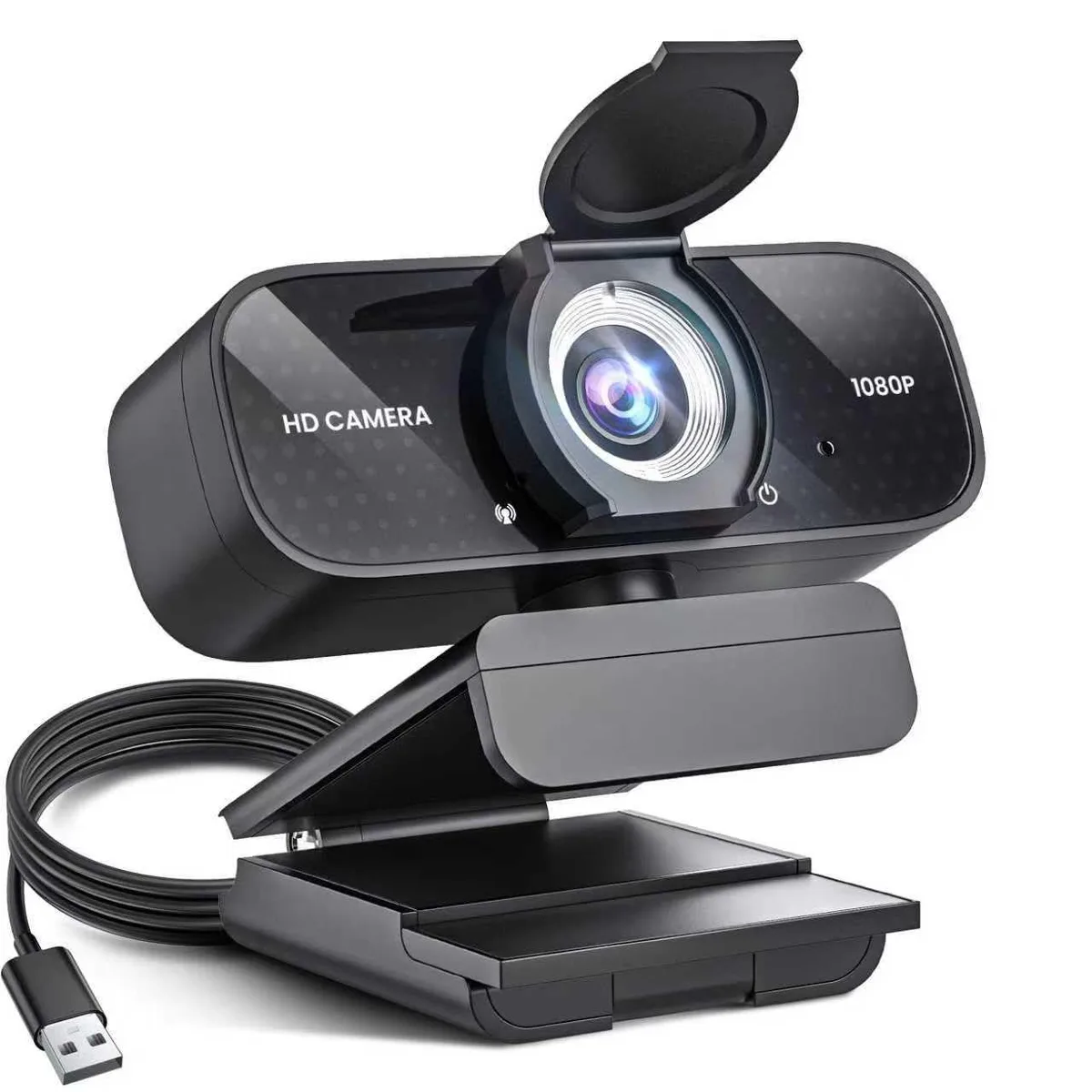  TRAUSI TW05 1080p USB 2.0 Webcam Black — product photo
