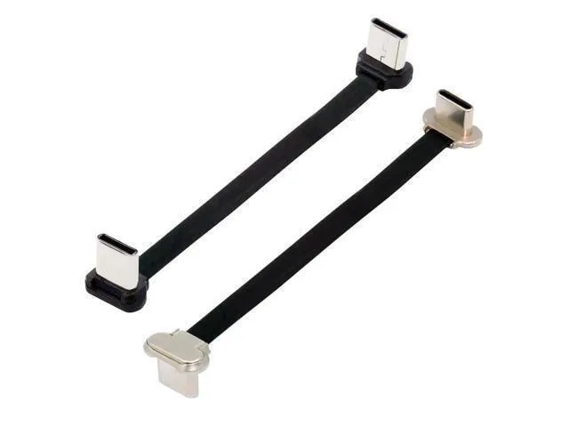 LORDWORLD LORDWORLD USB-C to USB-C Angled Cable 65W 75mm 2-pack — product photo