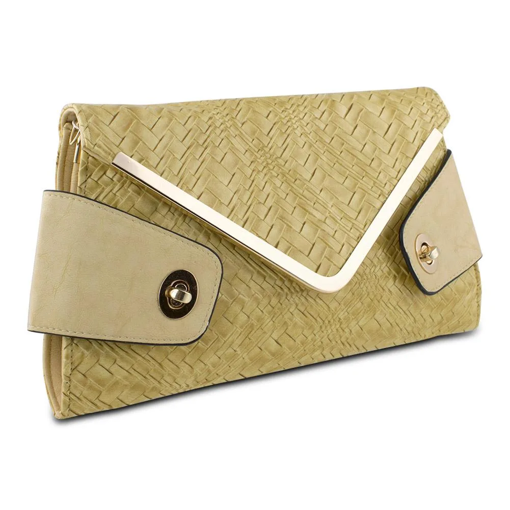 Xspot products Xspot products Beige Owl Envelope Clutch — product photo