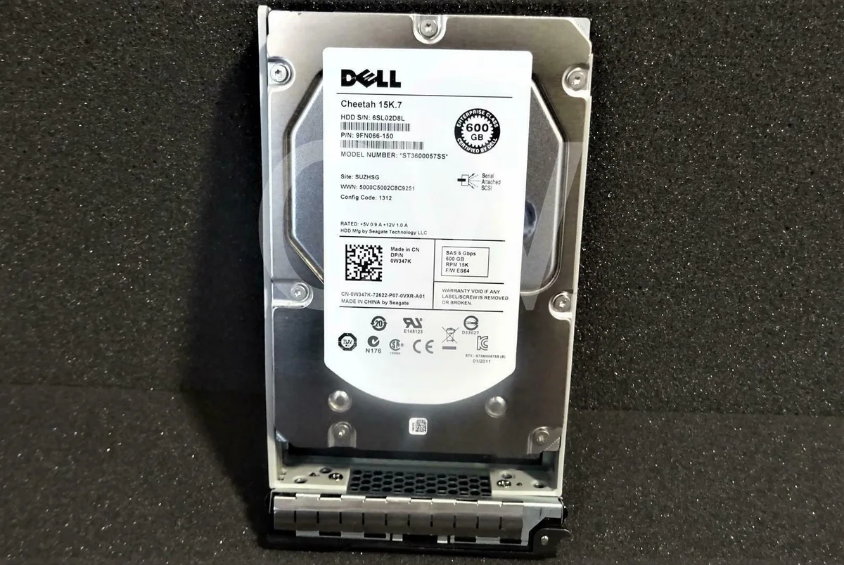 DELL DELL 0W347K 600GB 15K 3.5" SAS 32MB internal hard drive — product photo