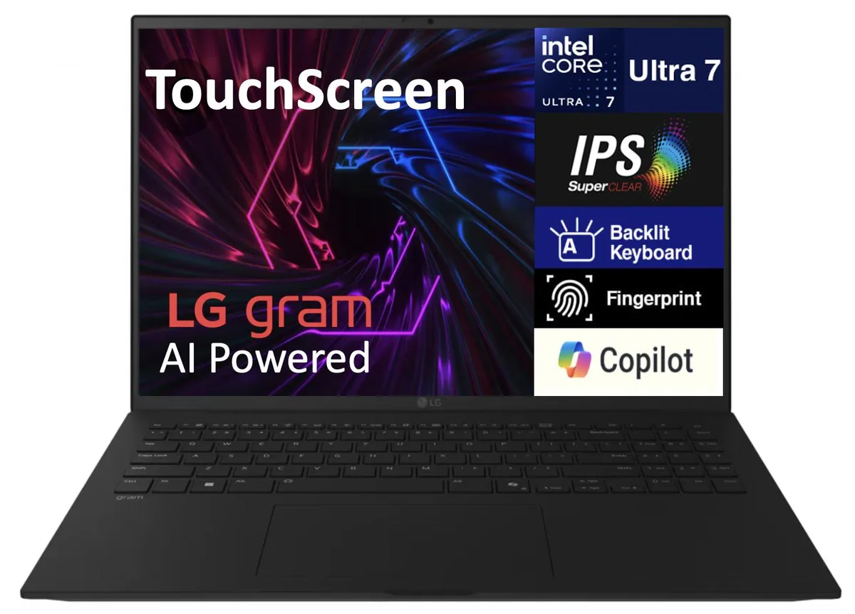 LG Electronics LG gram laptop 17.0" Touchscreen Intel Ultra 7-258V 32GB LPDDR5X 2x 1TB SSD — product photo