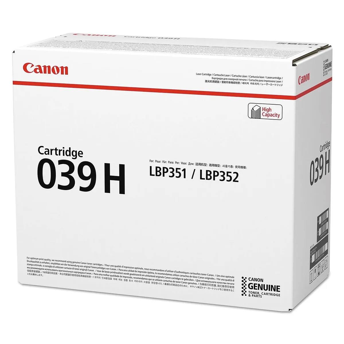 Canon Canon 039H Black High Yield Toner Cartridge 25000 Pages — product photo