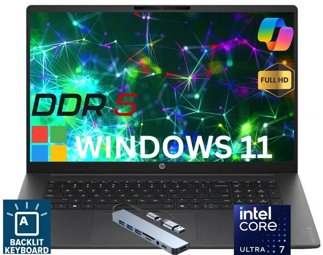 HP HP OmniBook 3 17.3" Intel Core Ultra 7 255U 32GB DDR5 1TB — product photo