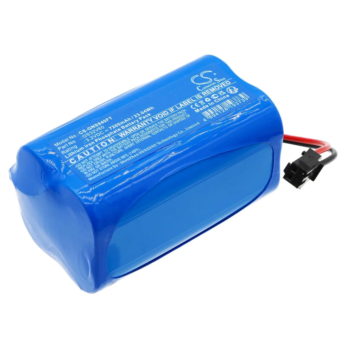  Cameron Sino GS-94C-D GS32V60 7200mAh 3.2V Nickel-Zinc Battery — product photo