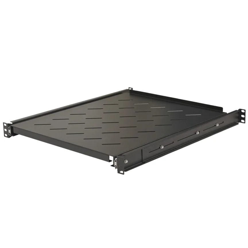 NavePoint NavePoint 1U 19" 4-Post Sliding Vented Shelf 21.65" (550mm) Deep — product photo