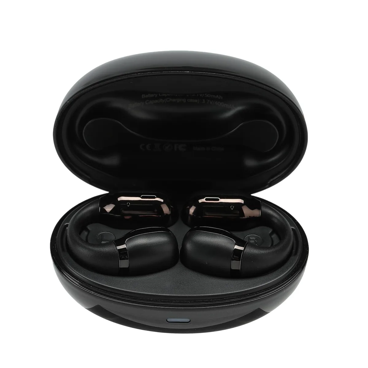 No Sew No Sew F16-Black Open-Ear Clip-On Headphones Bluetooth 5.4 IP65 6H 16.5H 10mm 32Ω — product photo