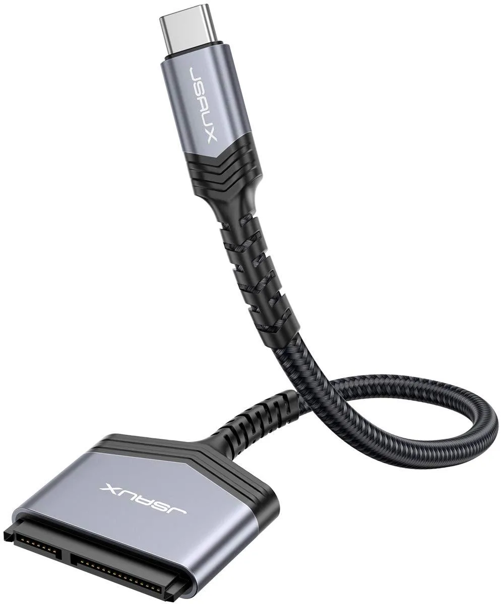  JSAUX JSUKNZUC2SAGY1P SATA to USB C Cable 5Gbps Grey — product photo