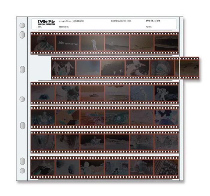 Print File Print File Archival 35mm Negative Pages Holds Six Strips of Six Frames — product photo