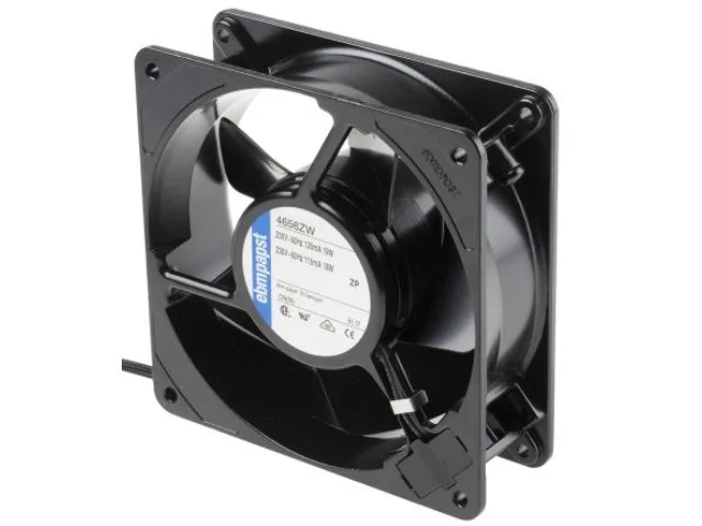 Fans Fans 4656ZW 119 x 119 x 38mm 230V AC 19W 160m3/h 2650rpm Ball Bearing Axial Case Fan — product photo