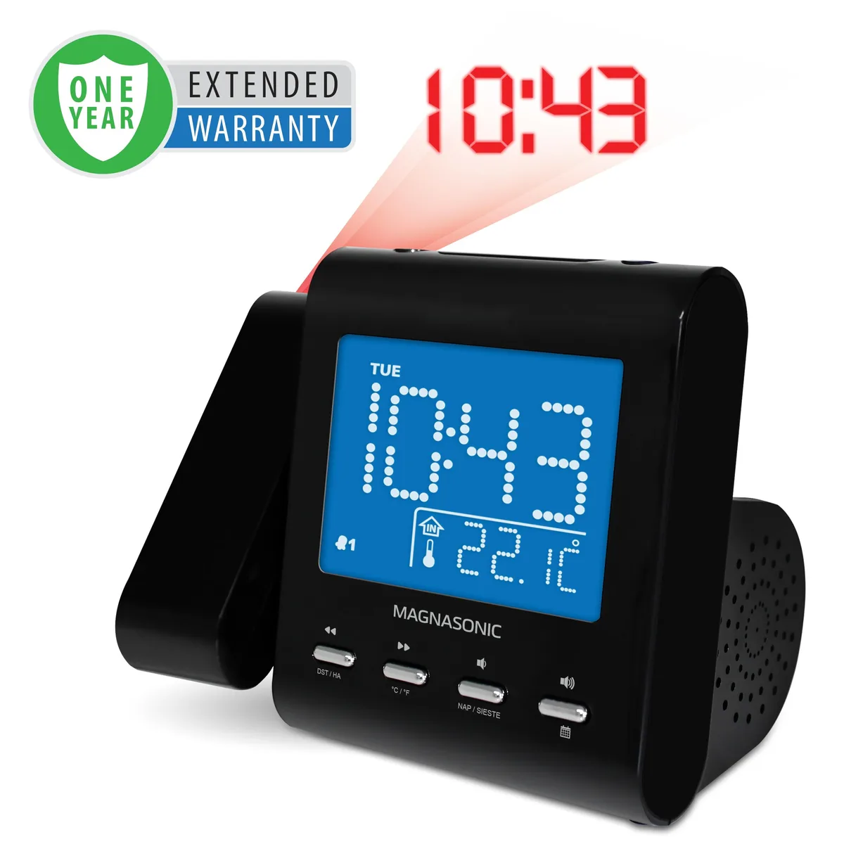 ELECTROHOME ELECTROHOME EAAC601-1YR-KIT Radio 3.6" LCD 180° Projection 3.5mm AUX AM/FM — product photo