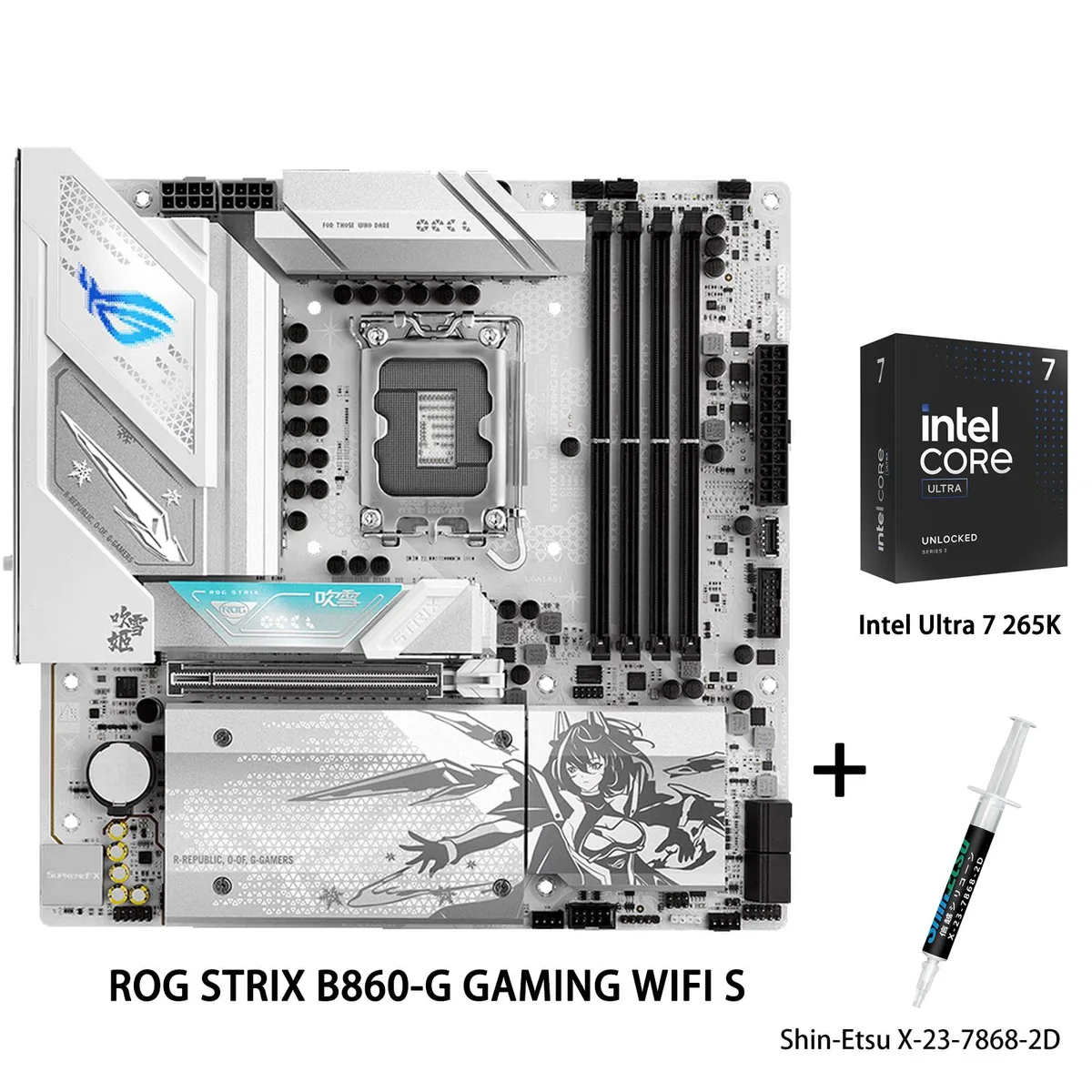 ASUS ASUS ROG STRIX B860-G GAMING WIFI S + Ultra 7 265K Intel motherboard combo — product photo