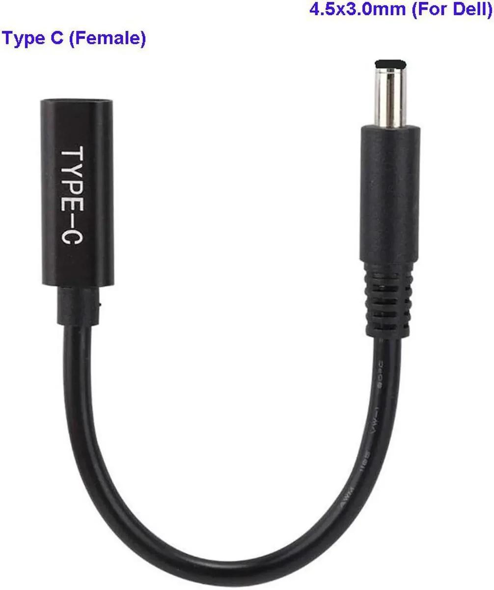 Lirealar Lirealar USB-C Female to Dell 4.5x3.0mm PD Converter Cable — product photo