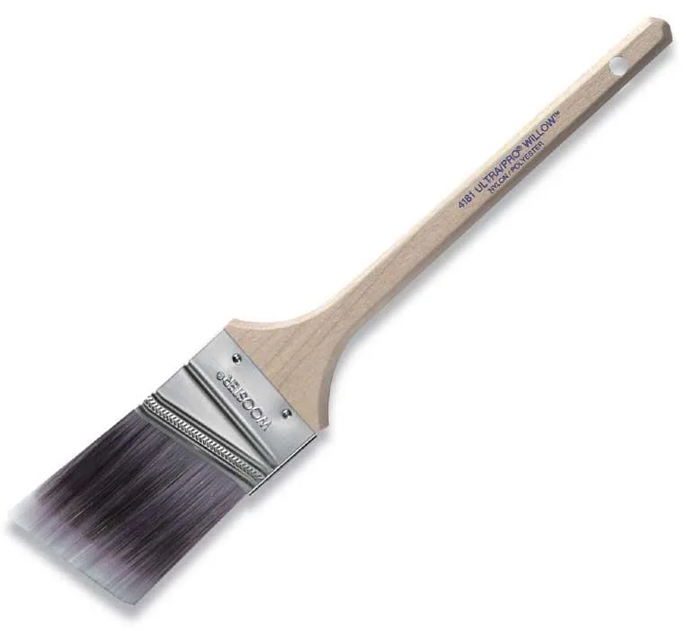 Wooster 4181-2 2 inch purple sable angle sash brush with wood rattail handle