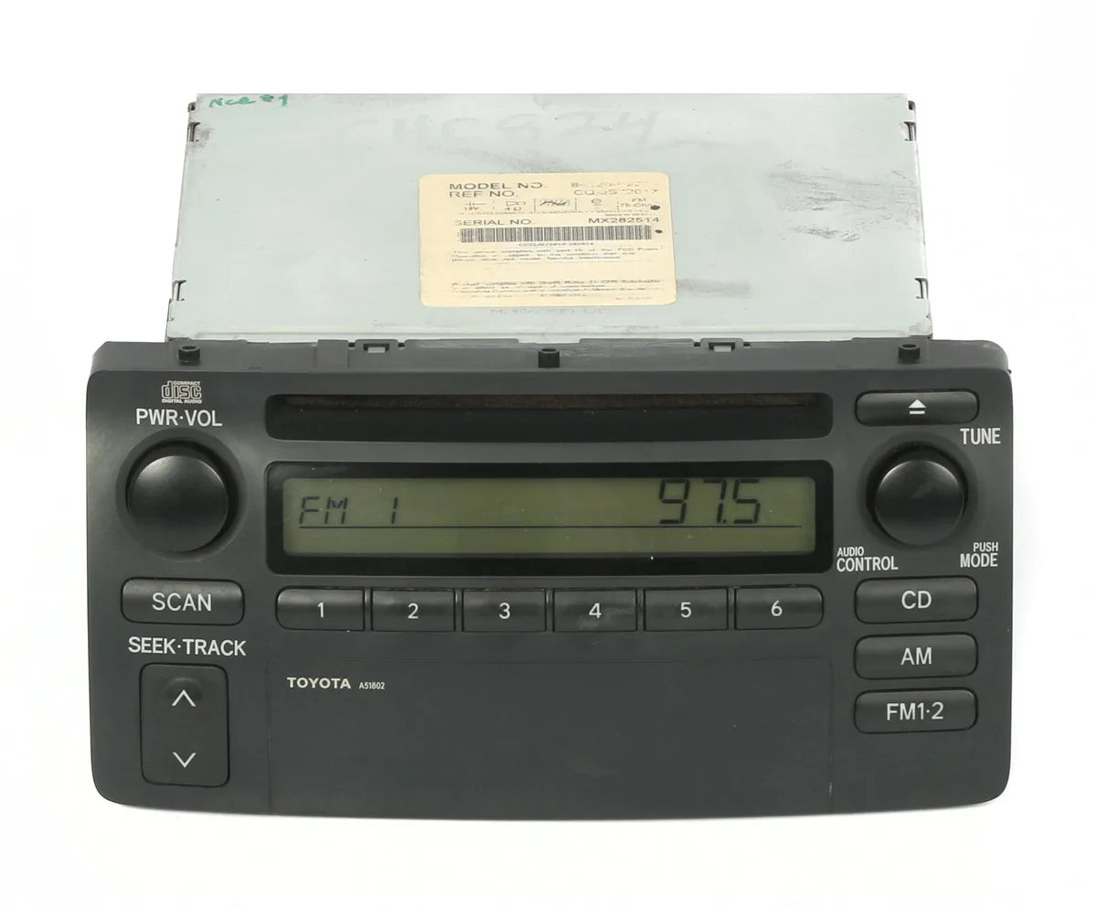 1 Factory Radio 1 Factory Radio 8612002270 AM FM Single Disc CD Receiver 2003-2004 Toyota Corolla — product photo