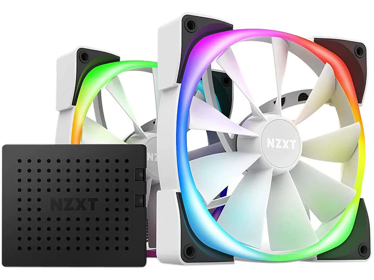 NZXT NZXT HF-2814C-DW 140mm RGB case fan twin pack — product photo