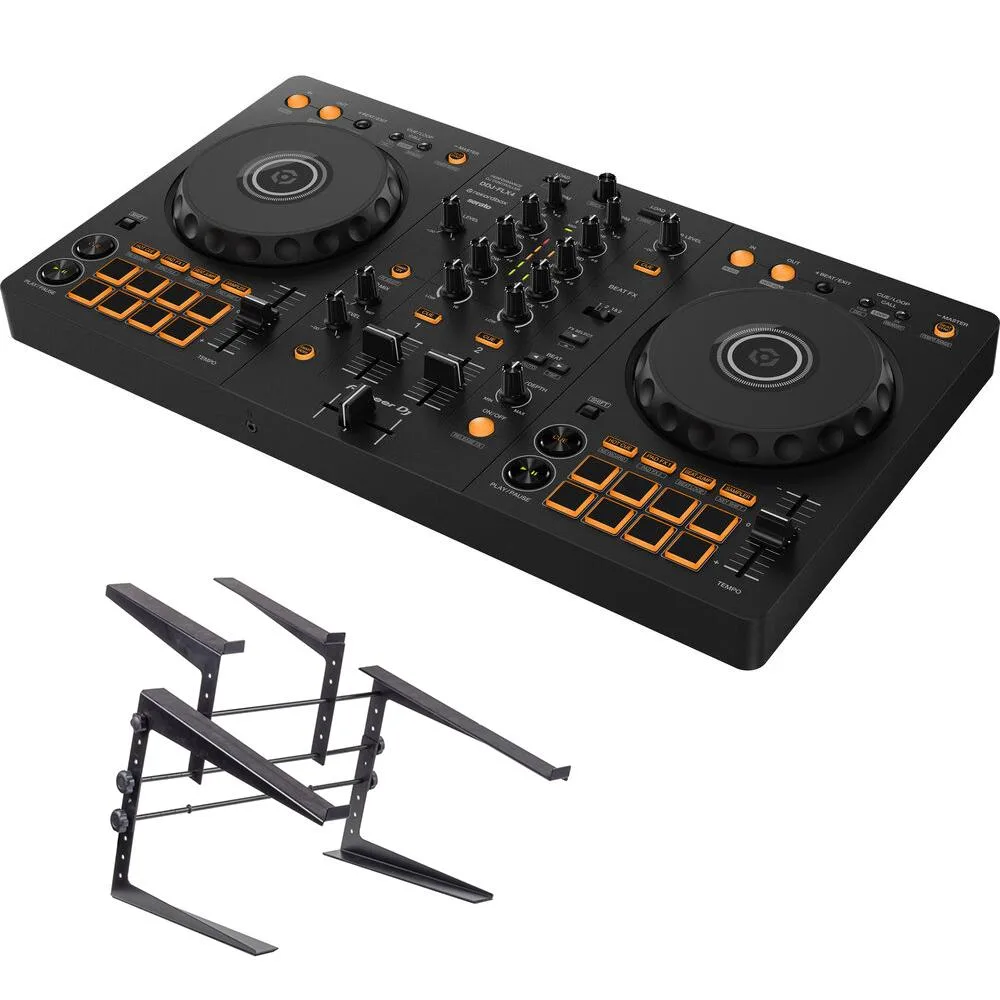 Pioneer Pro DJ Pioneer Pro DJ DDJ-FLX4 2-Channel DJ Controller Graphite Bundle — product photo