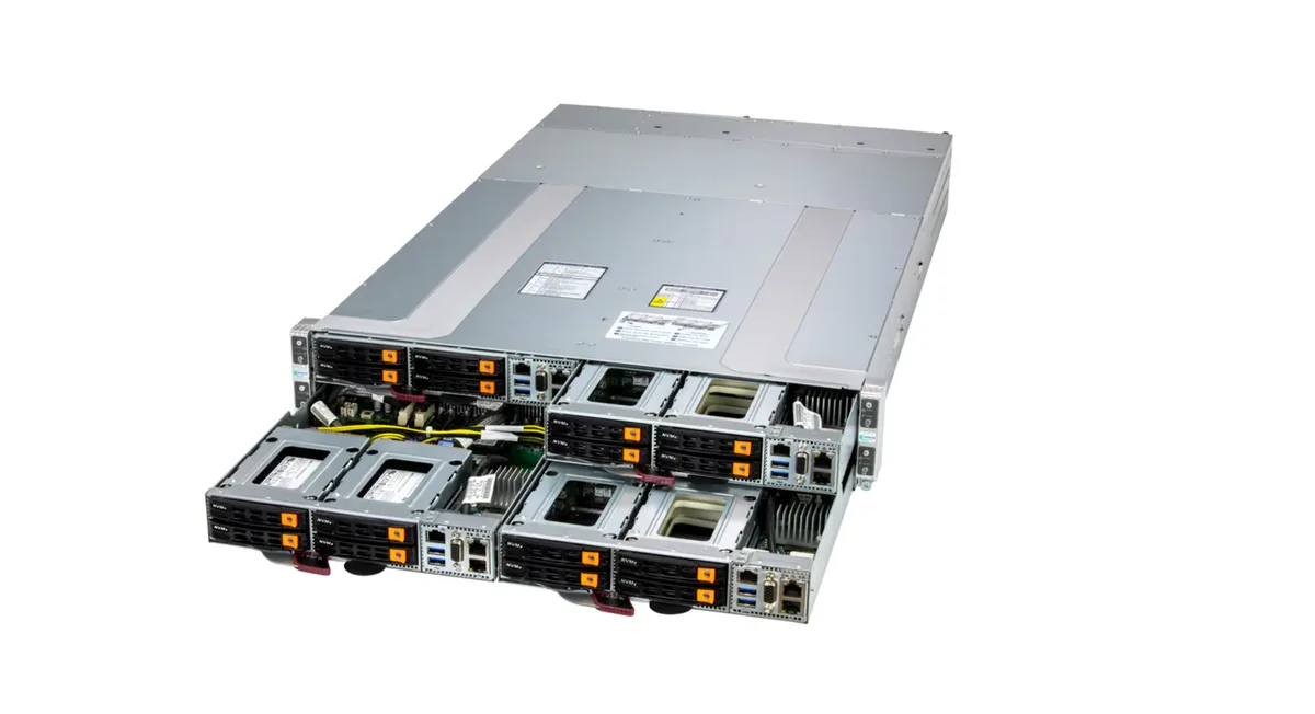 Supermicro Supermicro AS-2116GT-HNTF 2U 4-Node barebone server — product photo