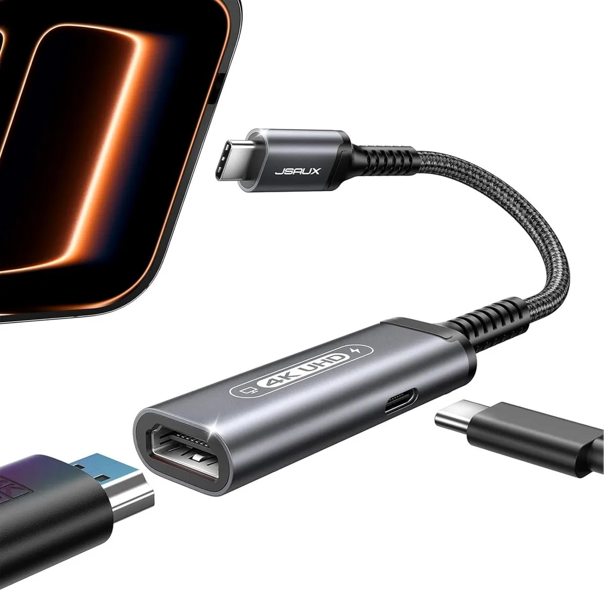 FLEANE FLEANE USB-C to HDMI 4K@30Hz 100W PD Adapter — product photo