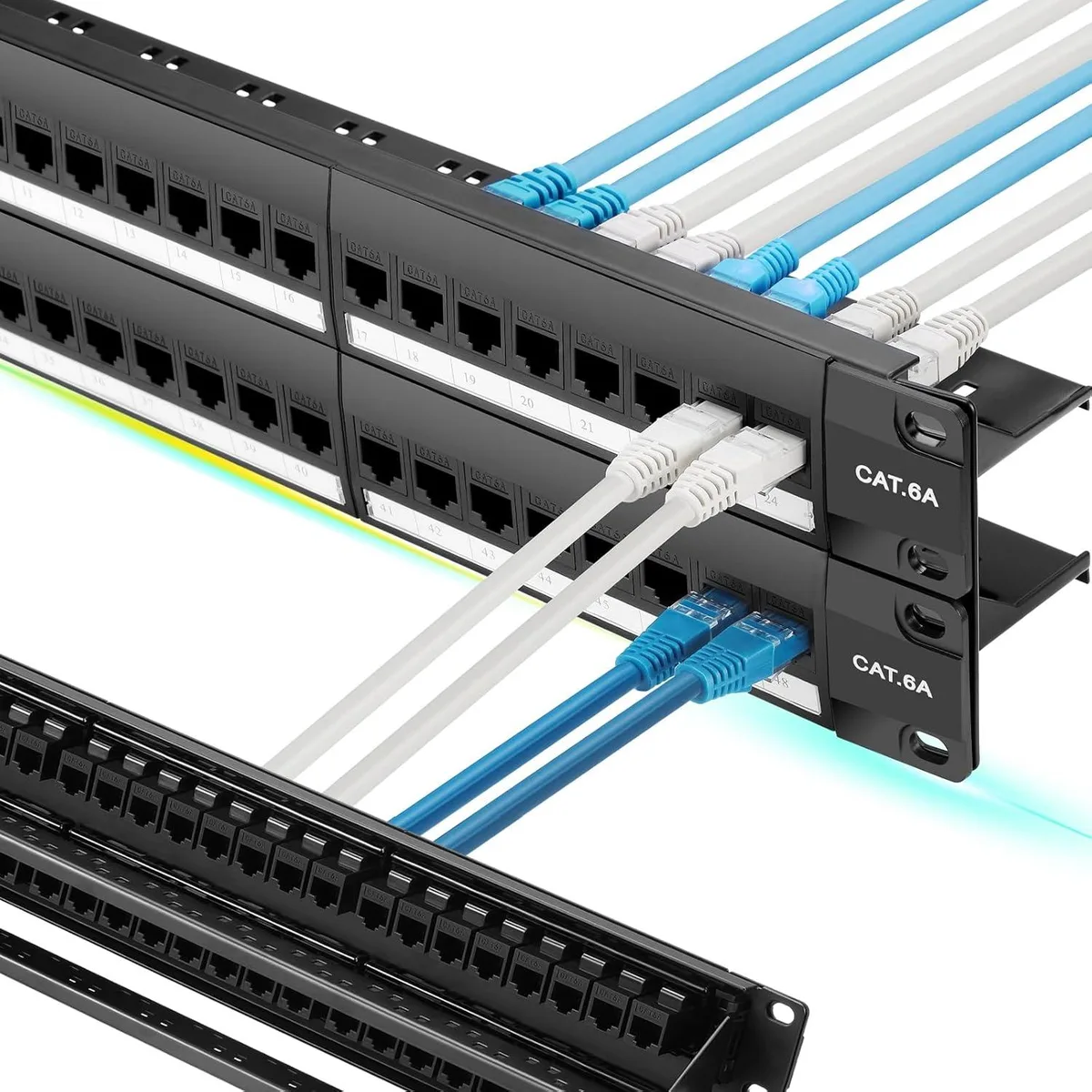 BFKK BFKK 48 Port Cat6A Patch Panel with Inline Keystones — product photo