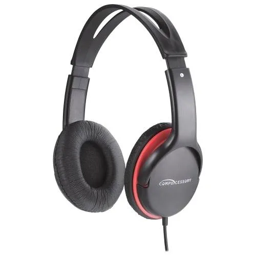 Compucessory Compucessory CCS15153 Stereo Headset 71 in Cord Black-Red — product photo