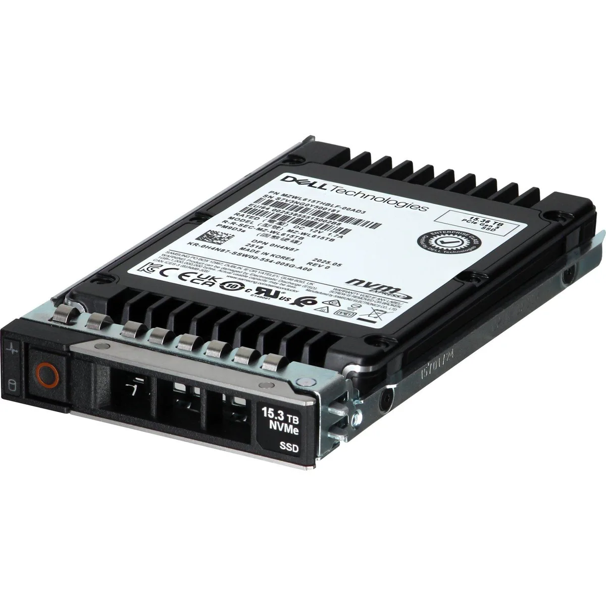 DELL DELL H4N87 15.36TB NVMe enterprise SSD — product photo
