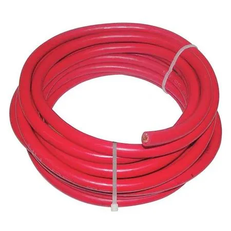 Red EPDM welding cable 2/0 AWG 600 V 25 ft