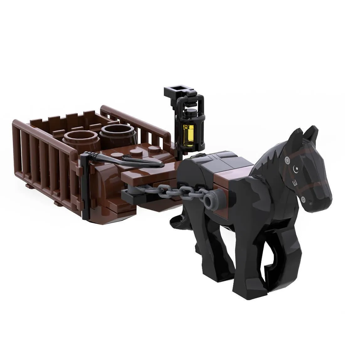 ZITIANYOUBUILD ZITIANYOUBUILD MOC-96289 Medieval Horse Sled 47 Parts Building Toy — product photo