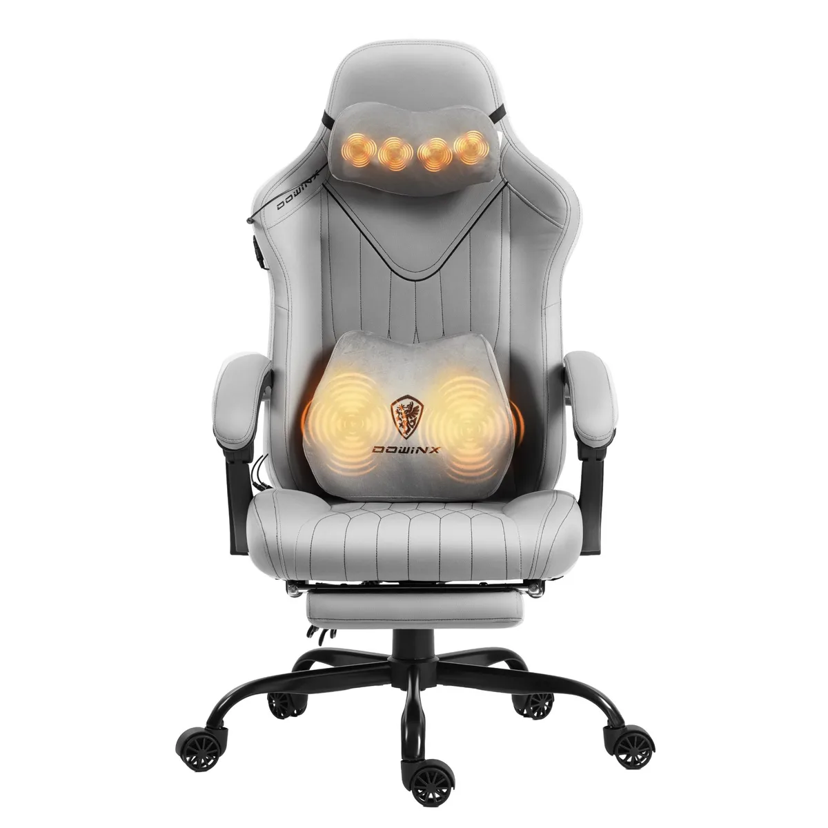 Dowinx Dowinx LS-6659A Gaming Chair Grey 300 lb 145° Recline 4.8" Seat — product photo