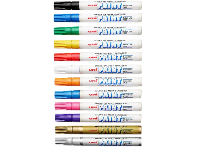 uni-ball uni-ball 63631 marker 12-set medium bullet tip assorted colours — product photo
