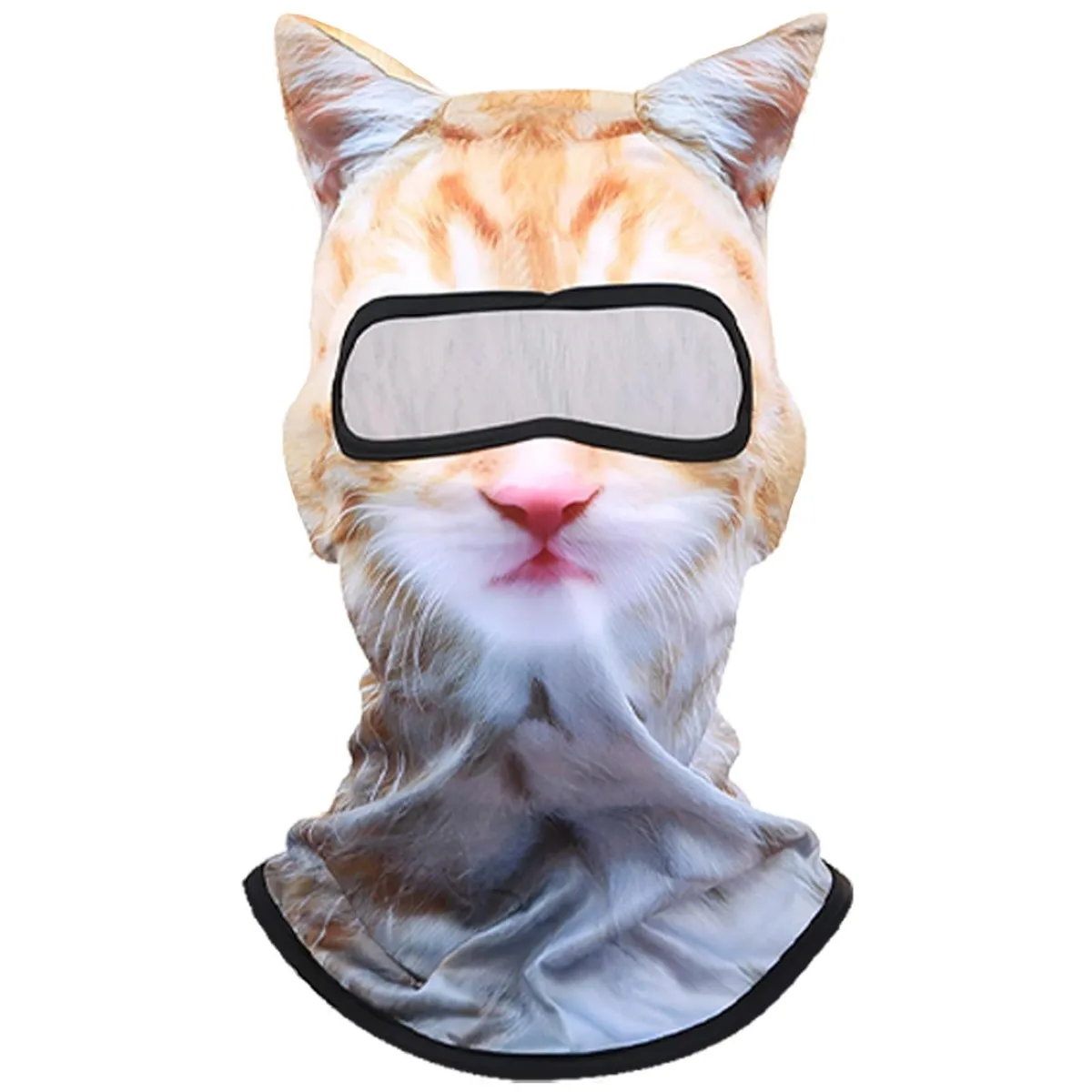 Arckiguana YX-CAT-SKI 3D Cat Balaclava Yellow One Size — product photo