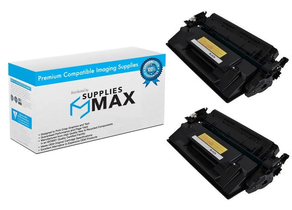 SuppliesMax SuppliesMax HEWW1480XD1 Black Toner Cartridge 2 Pack 9500 Pages — product photo