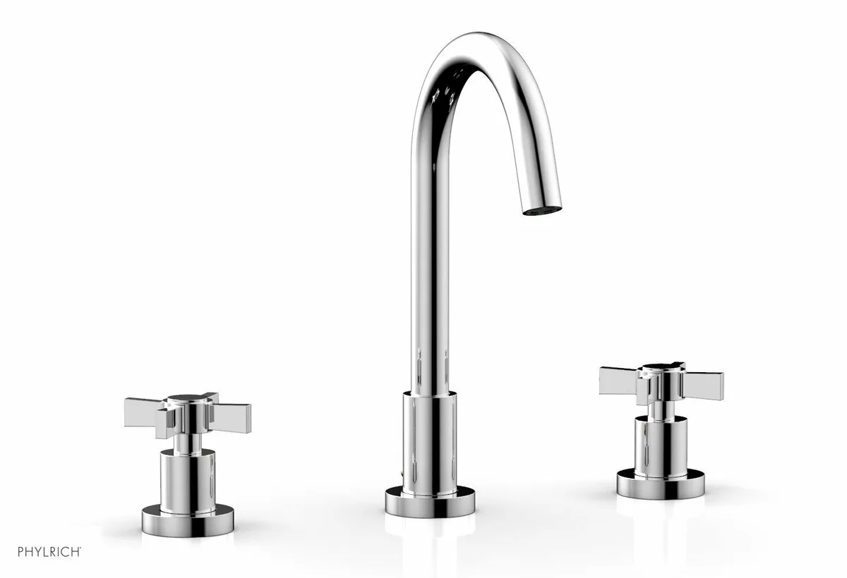 Phylrich Phylrich D137-026 Widespread Bath Faucet 10 1/2" Spout Blade Cross Handles Chrome — product photo