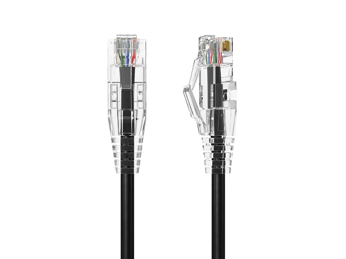 Cable Leader Cable Leader 1ft Cat6a Ethernet Cable Slim 28AWG Black — product photo