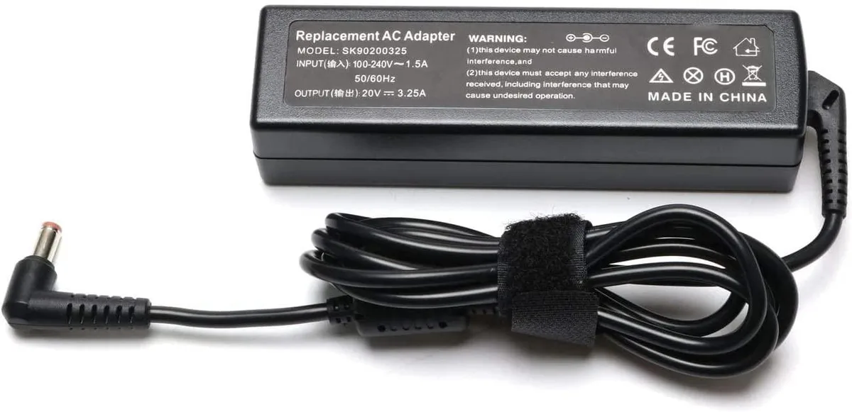 myVolts myVolts 65W AC Adapter 20V 3.25A 5.5×2.5 mm for Lenovo ideapad — product photo