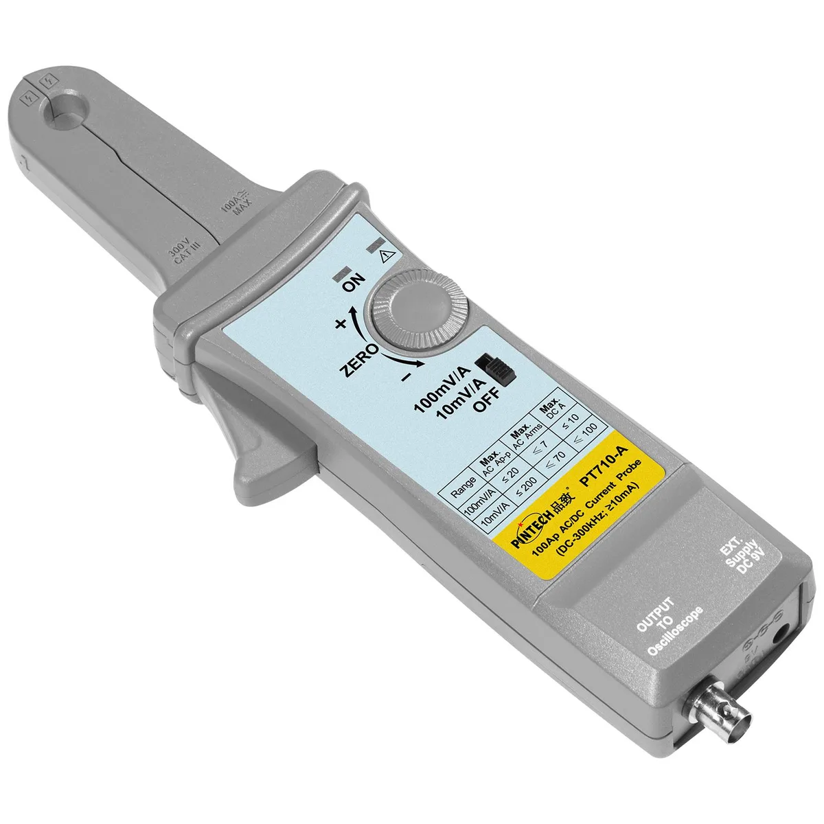 Pintech Pintech PT710-A 200A AC/DC current probe 300kHz measurement tool — product photo