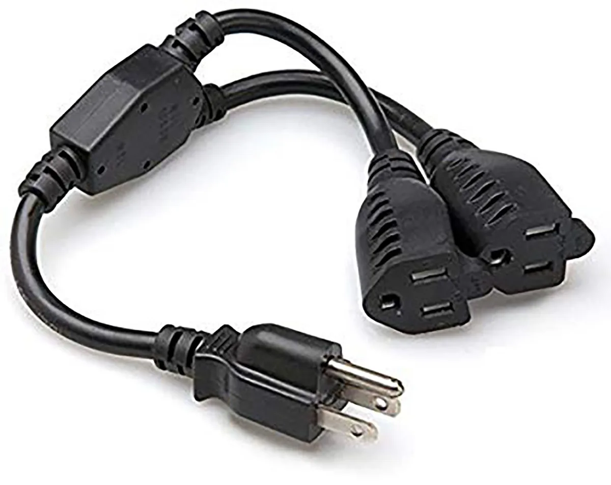 iMBAPrice iMBAPrice 14" Heavy Duty AC Power Cable Splitter Extender accessory — product photo