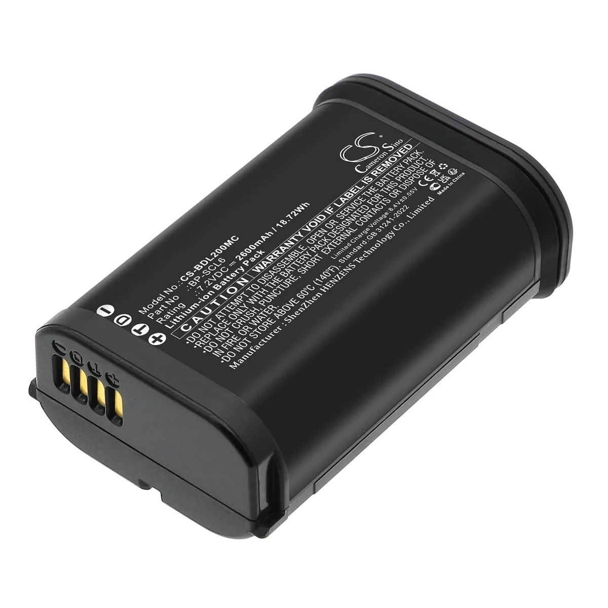  cameron sino Leica Q2 Q3 SL2 SL2S 2600 mAh 7.2 V camera battery — product photo