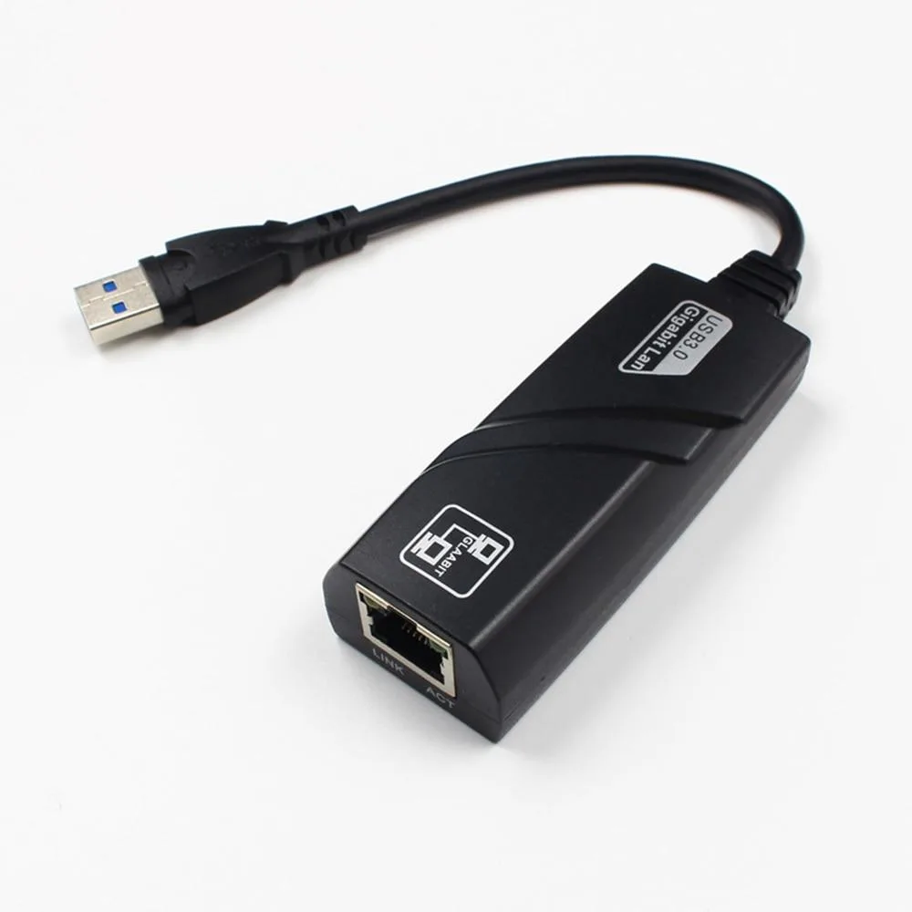 YINGHUA YINGHUA USB 3.0 Gigabit Ethernet Adapter RJ45 Black — product photo