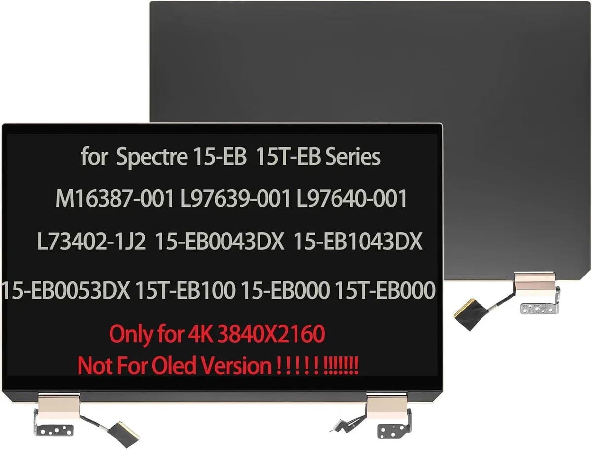 NUOLAISUN NUOLAISUN UHD Laptop Screen for HP Spectre x360 15-EB 15T-EB100 L73402-1J2 L97639-001 — product photo